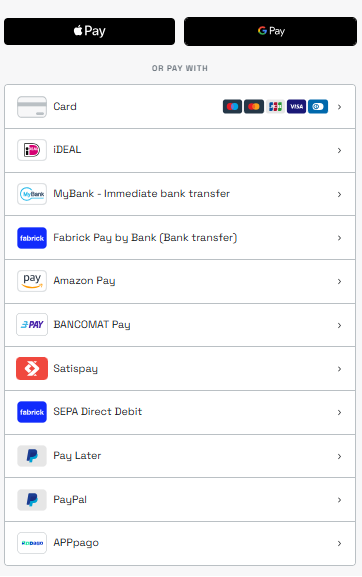 fbk-checkout component