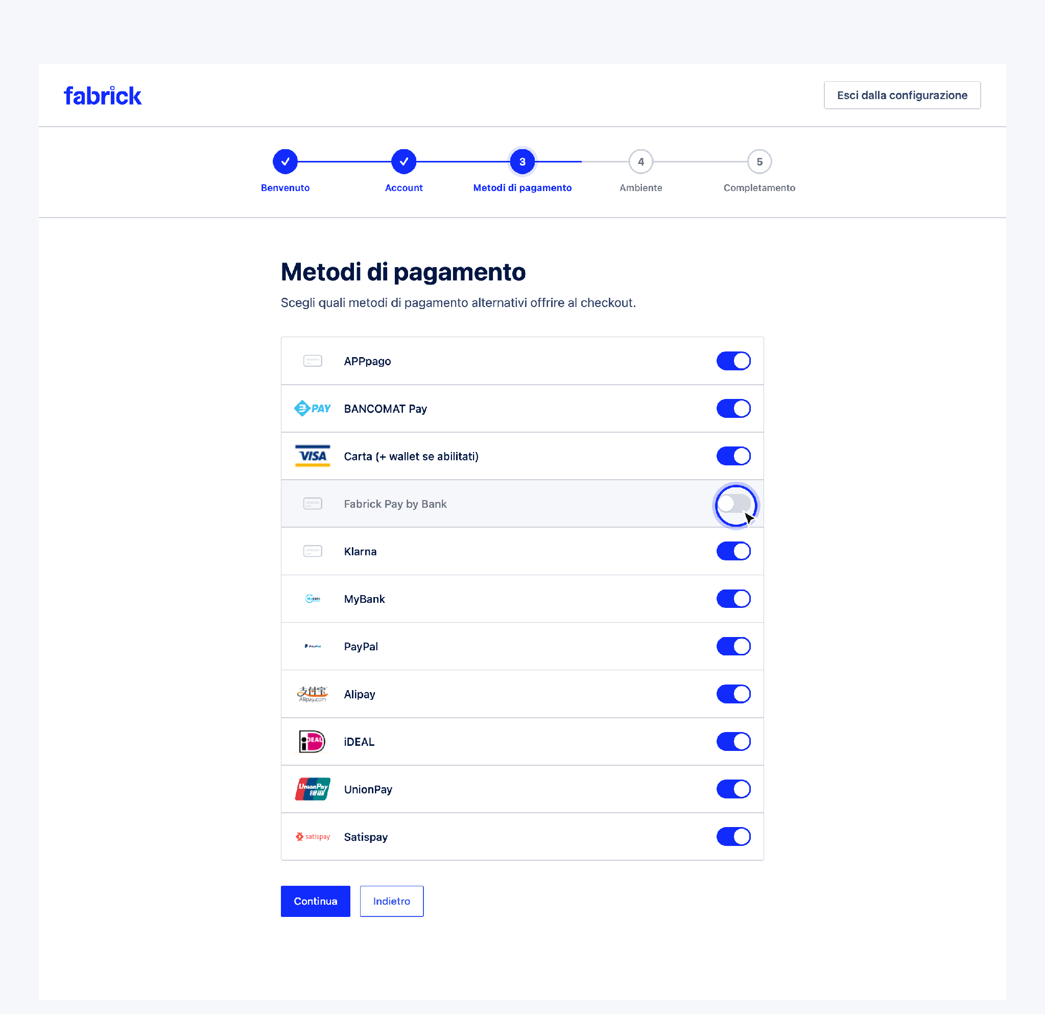 Payment methods